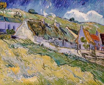 Vincent Van Gogh : Thatched Cottages